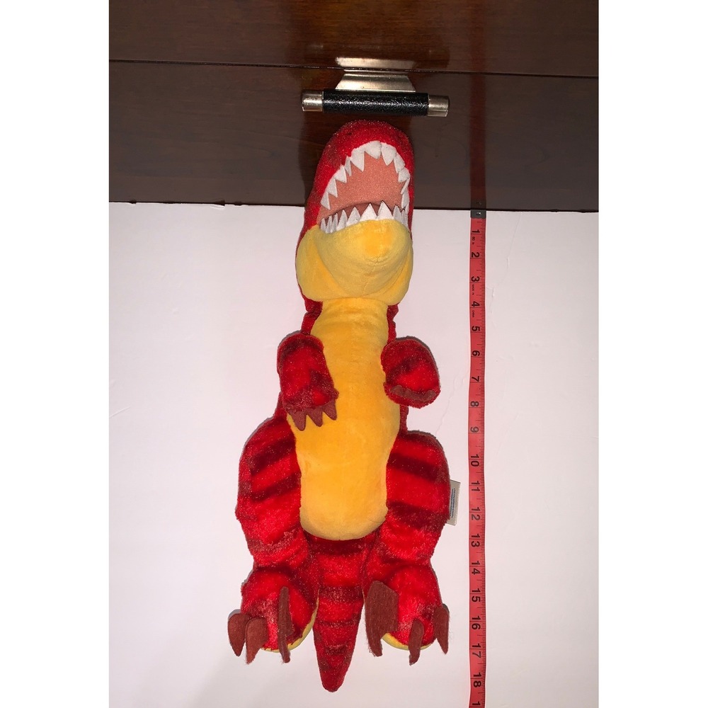 Build-A-Bear Workshop Red Striped T-Rex Dinosaur Plush Stuffed Animal Toy - Picture 12 of 12